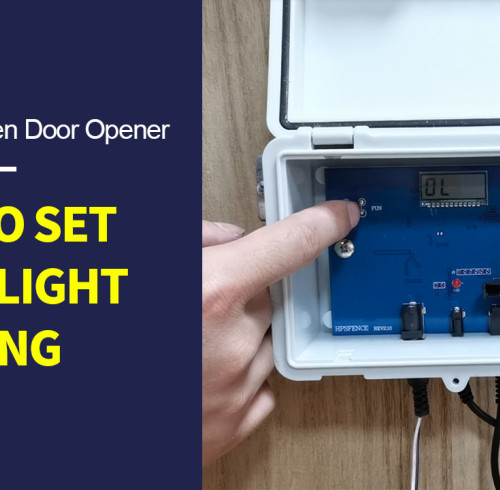 Как установить автоматический открыватель двери для кур AD004 HPS Fence в режим работы Light-Light