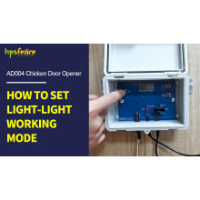 How To Set HPS Fence Automatic Chicken Door Opener AD004 Light-Light Working Mode