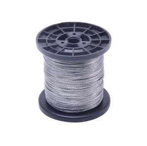 Steel Wire Cable, 7x7 Strand Core 368 lbs Breaking Strength Wire Rope for Outdoor Clothesline String Lights