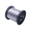 Cable de acero, núcleo de 7x7 filamentos, 368 libras, cuerda de alambre de resistencia a la rotura para tendedero al aire libre, luces de cadena