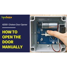 How To Open The Door Manually For HPS Fence Automatic Chicken Door Opener AD001