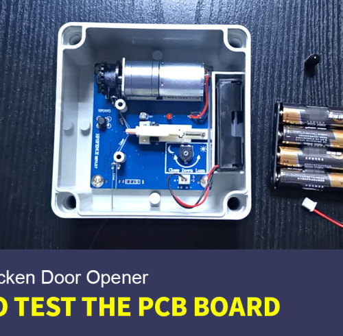 Как протестировать печатную плату AD001 автоматического открывания дверей для куриных дверей HPS Fence