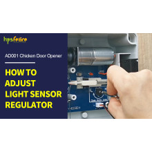 How To Adjust Light Sensor Regulator For HPS Fence Automatic Chicken Door Opener AD001