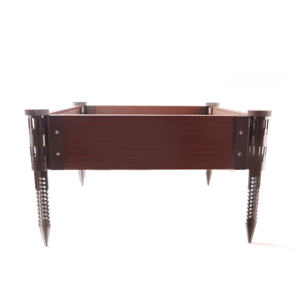 WPC Raised Garden Bed Kit Planter Raised Beds, Outdoor & Indoor Solid Wood Planter Box, Suitable for Vegetables, Flower, Herb