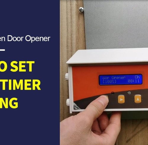 Как установить режим работы таймера-таймера автоматического открывателя двери для кур AD006 HPS Fence