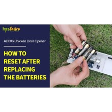How To Reset HPS Fence Automatic Chicken Door Opener AD006 After Replacing The Batteries