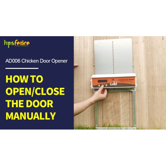 COMO ABRIR / FECHAR A PORTA AD006 MANUALMENTE