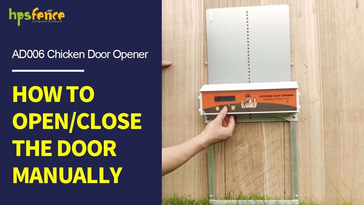 HOW TO OPEN/CLOSE THE AD006 DOOR MANUALLY