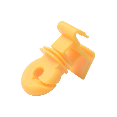 Electric Fence T-Post Ring Insulator,  Standard Snug-fitting Ring Insulator, Plastic, Yellow