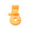 Aislador de anillo de poste en T para cerca eléctrica, aislador de anillo de ajuste cómodo estándar, plástico, amarillo