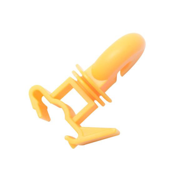 Electric Fence T-Post Ring Insulator, Standard Snug-fitting Ring Insulator, Plastic, Yellow