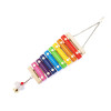 Chicken Xylophone Toy for Chicks Hens Roosters, Wood Xylophone Toy with 8 Metal Keys for Chicks Hens Parrot Bird