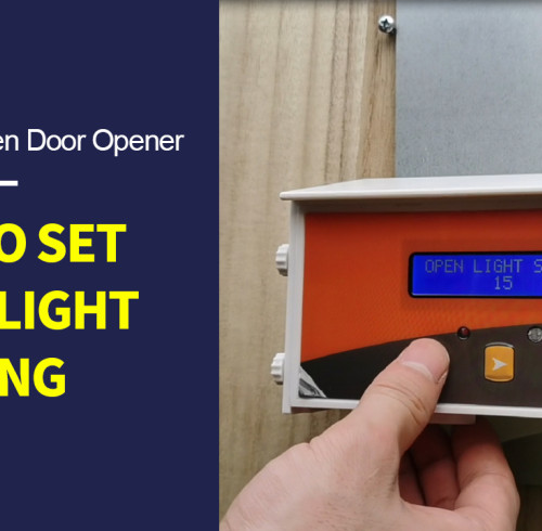 How To Set HPS Fence Automatic Chicken Door Opener AD006 Light-Light Working Mode
