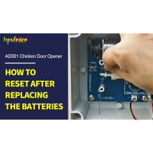 How To Reset After Replacing The Batteries For HPS Fence Automatic Chicken Door Opener AD005