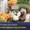 Coleção de vídeos de instalação de diferentes modelos de abridor de porta de frango