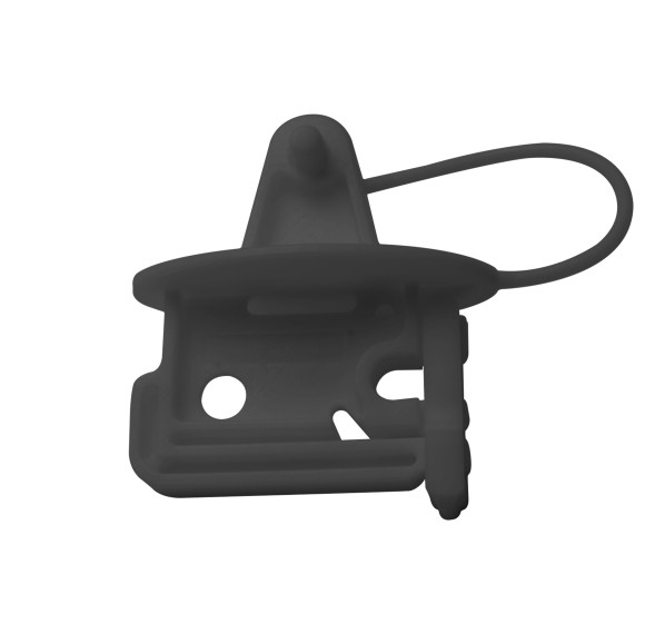 T-Post Plastic Pinlock Insulator For Max.5mm Polywire, Black