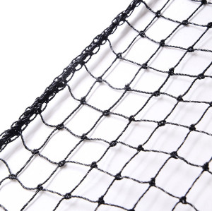 Cat Netting Enclosure, Black PE Netting with Stainless Steel Strands, 12.5M*12.5M, Customize Size