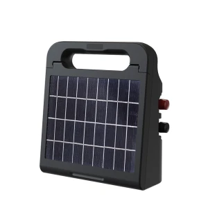 Solar Powered Low Impedance Electric Fence Energizer, Contain Animals and Keep Out Predators,1 Stored Joule - Adaptive Energy Control, for Livestock & Wildlife