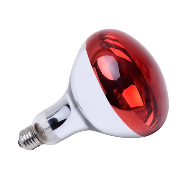 Red Heat Lamp Bulbs,Chicken Infrared Light Bulb, Brooder Heat Lamps for Chickens, Glass Lamp Bulb for Food Service, Brooder Bulb