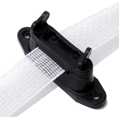 Electric Fence Wooden Post Plastic Corner Clamp Insulator for Electric Tape, Black