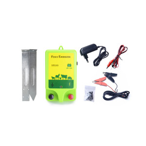 Plug-In Electric Fence Energizer, 1Joules, AC(110V-240V)/DC 12V-Powered Electric Fence Charger,Contain Small Animals