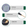 Digital Fence Tester for Fence Volt up to 13KV,Fault Finder with LCD Display,9V Battery,