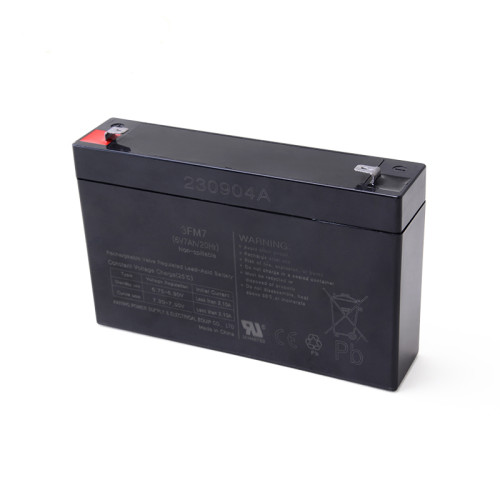 6V7AH Rechargeable Lead Acid Battery for  Solar Electric Fence Energizer,