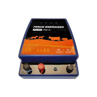 High Voltage Waterproof Portable Security Electric Fence Energizer 12Joule 120KM for Big Wild Animals