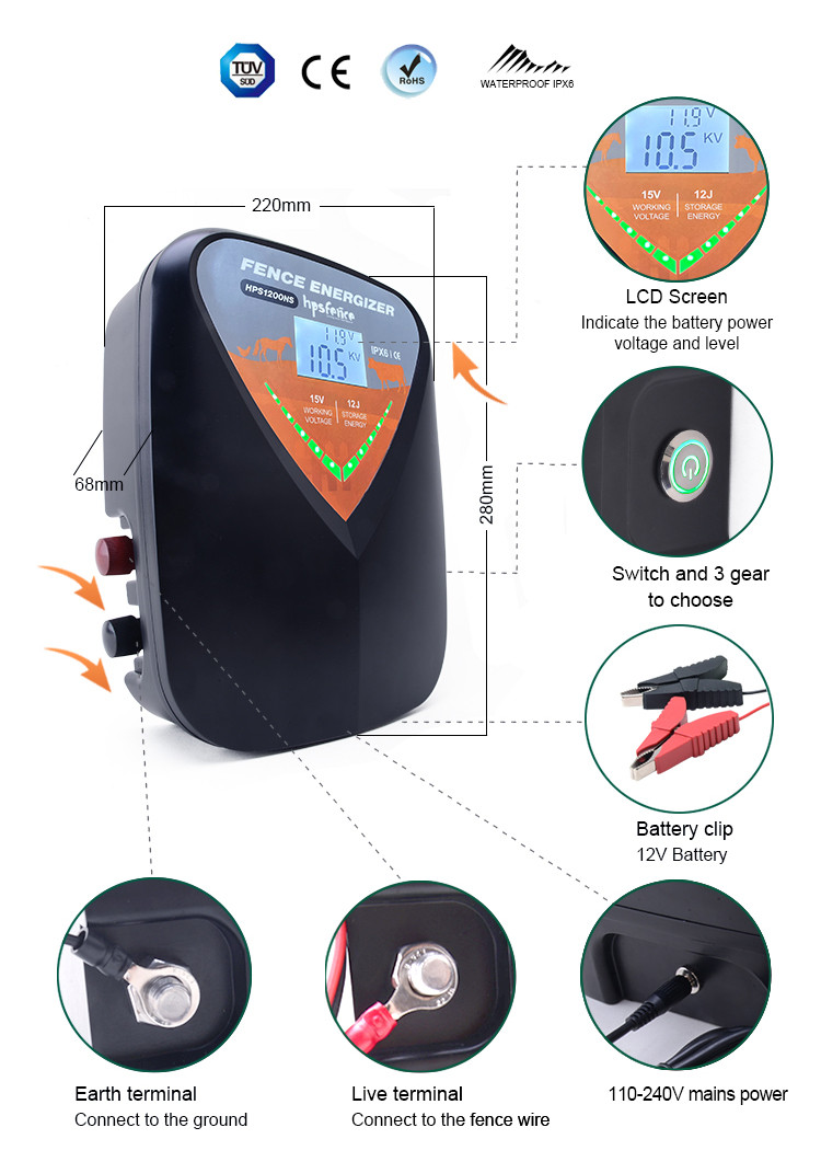 hps fence electric fence energizer