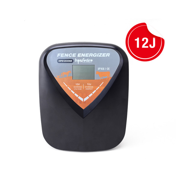 High Voltage 15 V and 110-240V Powered with LCD Display 120km 12J Electric Fence Energizer for Farm