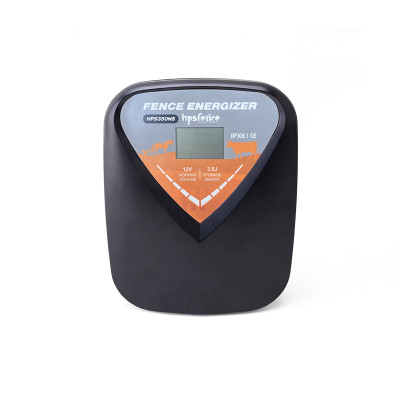 High Voltage 12 V and 110-240V Powered with LCD Display 30km Instore 3.5J Electric Fence Energizer for Poultry