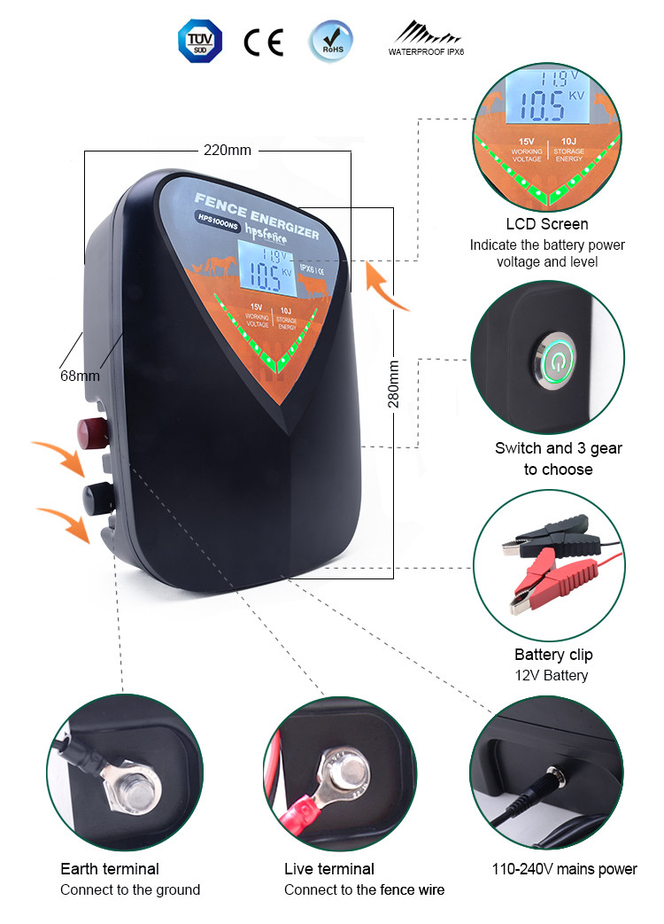 hps fence electric fence energizer
