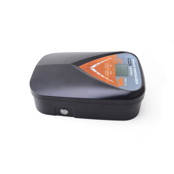 High Voltage 12V Battery Powered and 110-240V Powered with LCD Display 45km 4.8J Electric Fence Energizer for Farm