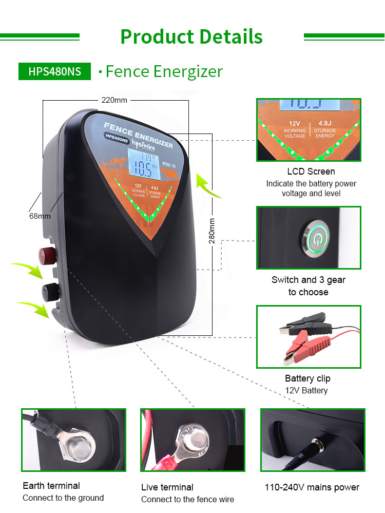 hps fence electric fence energizer