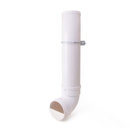 Outdoor Farm Automatic 4L Poultry Feeder, Durable White Color PVC Poultry Feeder, Single Port Poultry Feeder