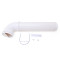Outdoor Farm Automatic 4L Poultry Feeder, Durable White Color PVC Poultry Feeder, Single Port Poultry Feeder