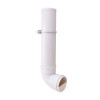 Outdoor Farm Automatic 4L Poultry Feeder, Durable White Color PVC Poultry Feeder, Single Port Poultry Feeder
