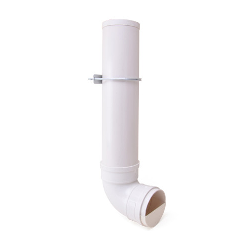 Outdoor Farm Automatic 4L Poultry Feeder, Durable White Color PVC Poultry Feeder, Single Port Poultry Feeder