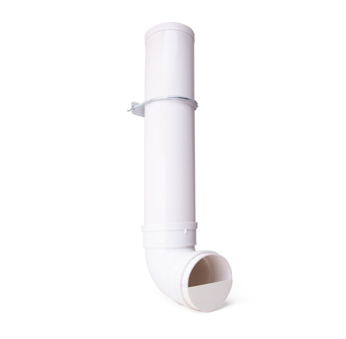 Outdoor Farm Automatic 4L Poultry Feeder, Durable White Color PVC Poultry Feeder, Single Port Poultry Feeder