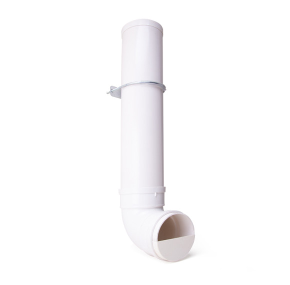 Outdoor Farm Automatic 4L Poultry Feeder, Durable White Color PVC Poultry Feeder, Single Port Poultry Feeder