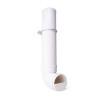 Outdoor Farm Automatic 4L Poultry Feeder, Durable White Color PVC Poultry Feeder, Single Port Poultry Feeder