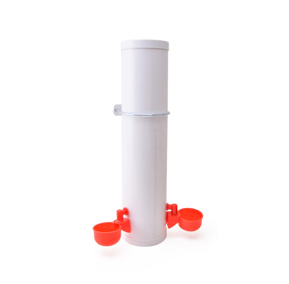 4L PVC Automatic Poultry Waterer Drinker For Chicken, Chick Waterer Plastic Poultry Fount, Automatic Chicken Water Single Port