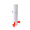 4L PVC Automatic Poultry Waterer Drinker For Chicken, Chick Waterer Plastic Poultry Fount, Automatic Chicken Water Single Port