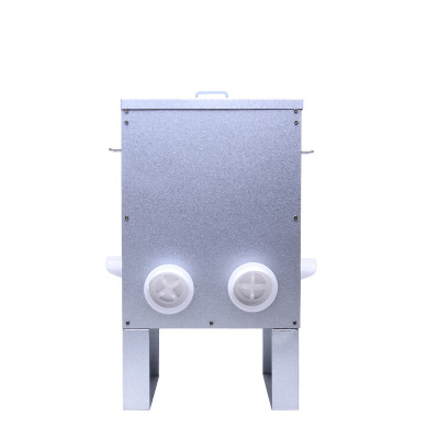 Outdoor Farm Automatic Poultry Feeder, Aluminum Coated Poultry Feeder, 25 L Capacity, 4-Port Automatic chicken feeder