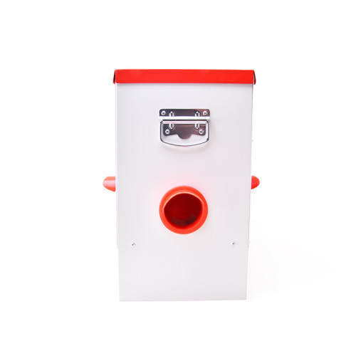 Outdoor Farm Automatic Poultry Feeder, Aluminum Coated Poultry Feeder, 20 L Capacity, 6-Port Automatic chicken feeder