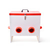 Outdoor Farm Automatic Poultry Feeder, Aluminum Coated Poultry Feeder, 20 L Capacity, 6-Port Automatic chicken feeder
