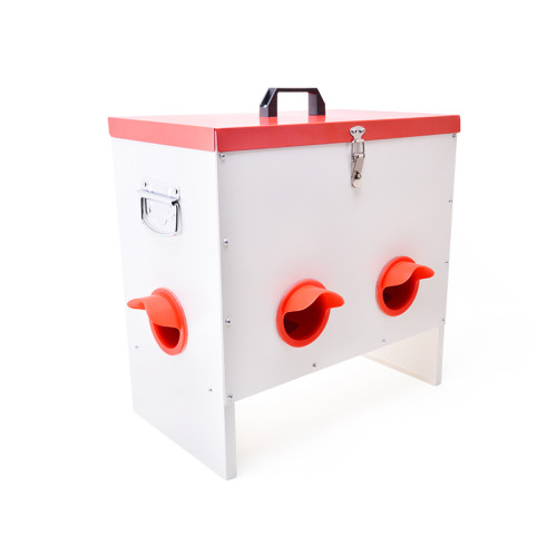 Outdoor Farm Automatic Poultry Feeder, Aluminum Coated Poultry Feeder, 20 L Capacity, 6-Port Automatic chicken feeder