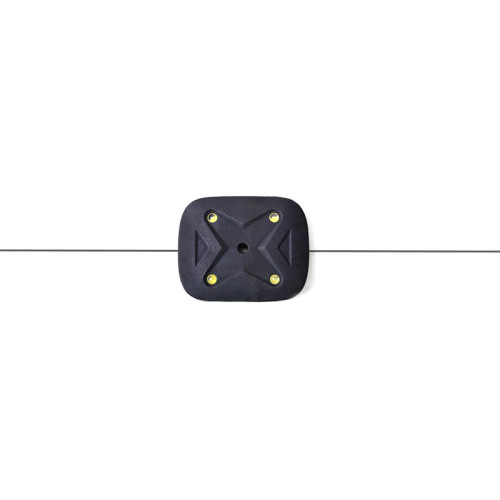 Black Color High Visibility LED Electric Fence Alert Monitor With 30CM Stainless Steel Wire