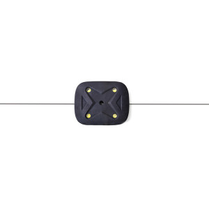 Black Color High Visibility LED Electric Fence Alert Monitor With 30CM Stainless Steel Wire