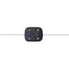 Black Color High Visibility LED Electric Fence Alert Monitor With 30CM Stainless Steel Wire